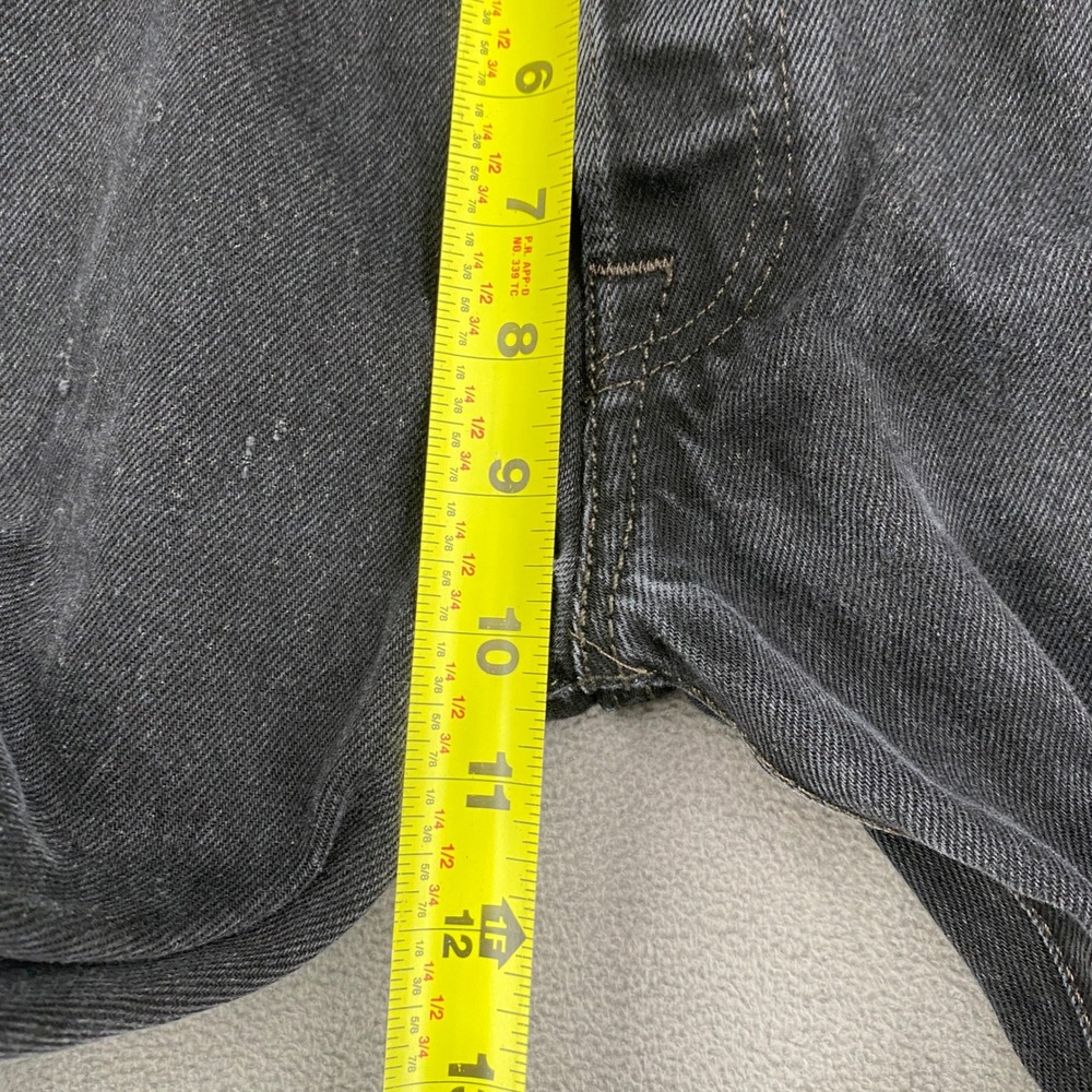 Levis 501 Original Fit Jeans Mens 32x32 Black Straight Leg Button Fly Denim - Picture 7 of 16